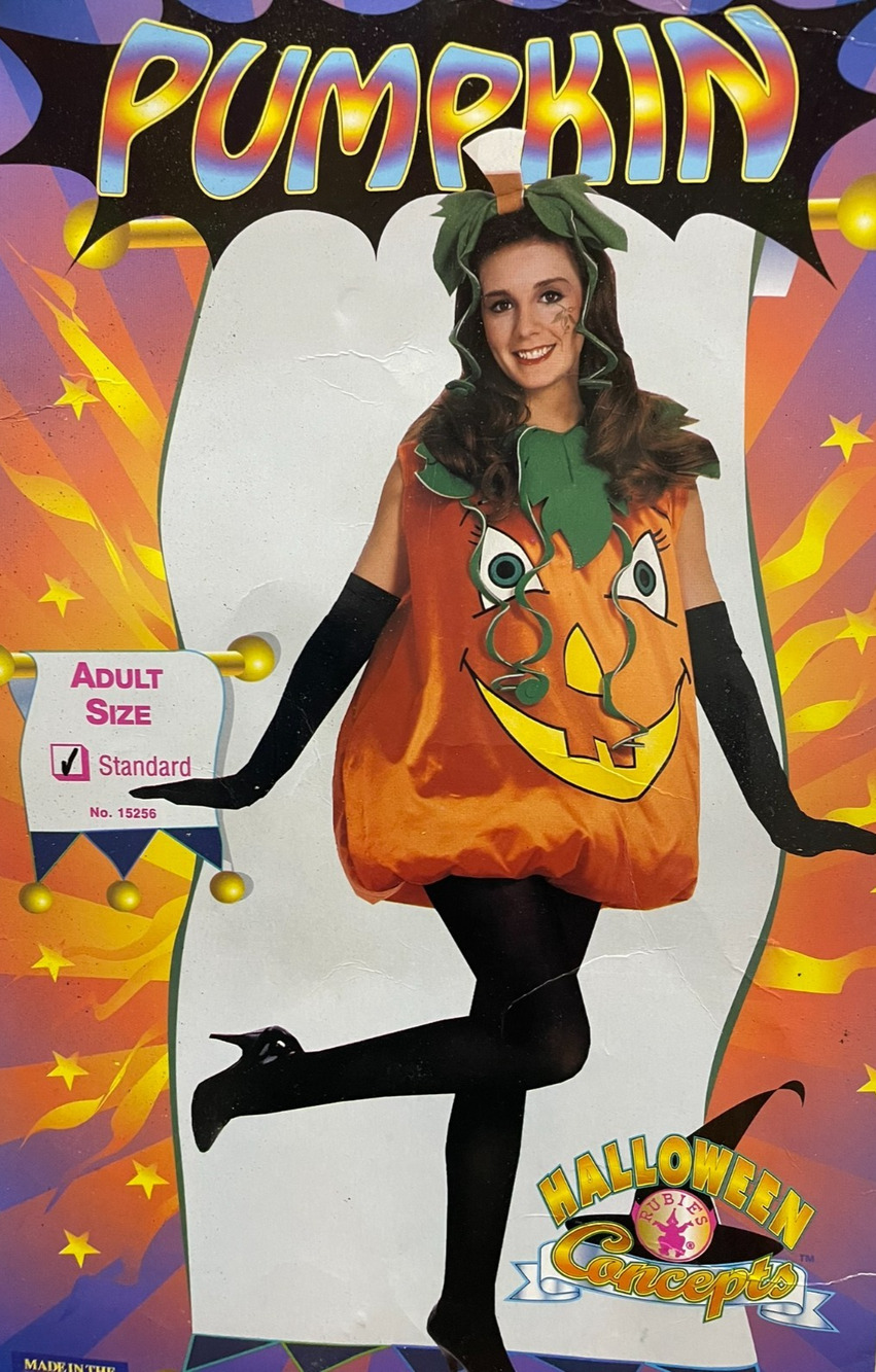 Rubies Pumpkin Pie Costume for Adults Women's Standard FITS UP TO DRESS SIZE 12